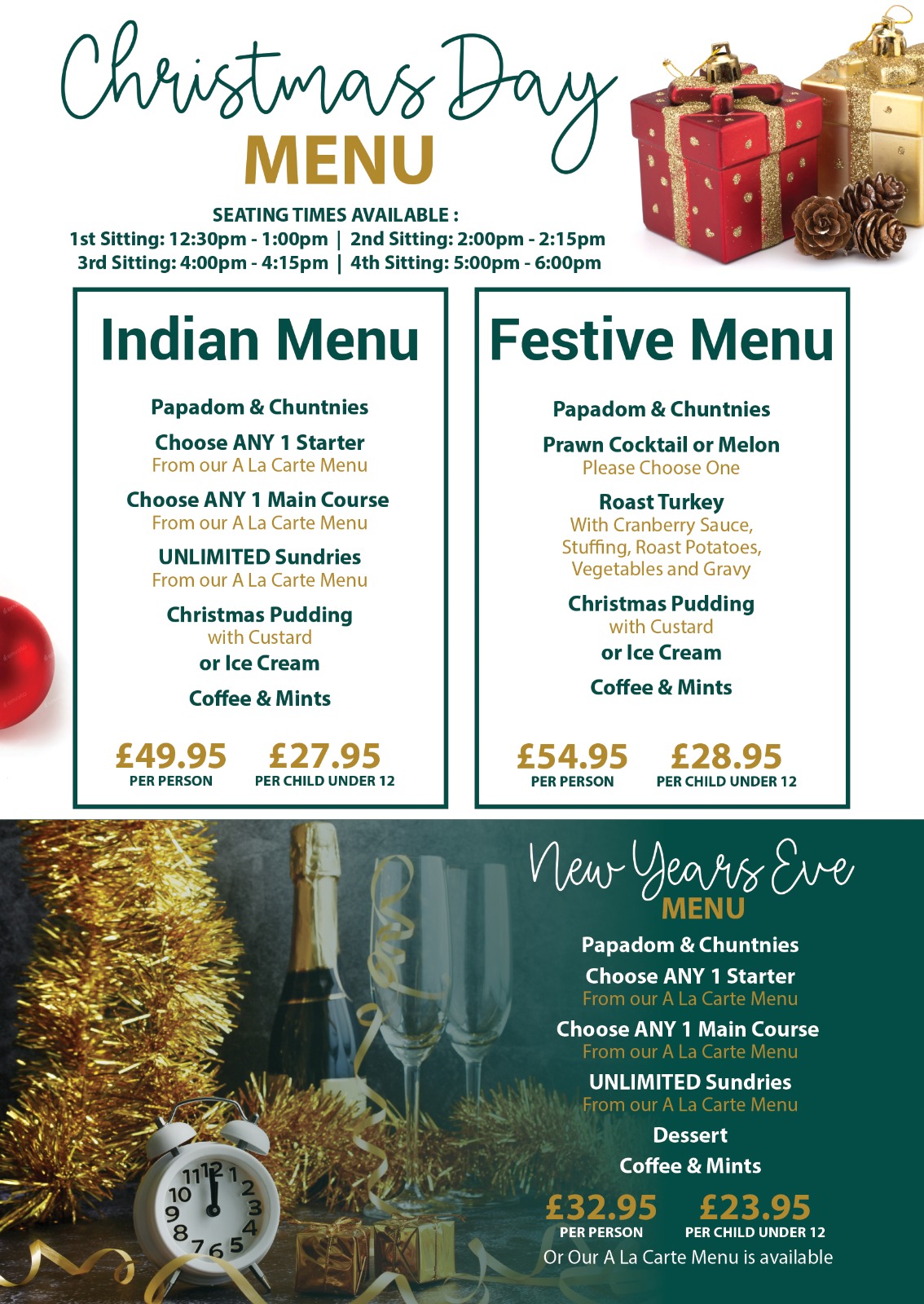 Festive Menu